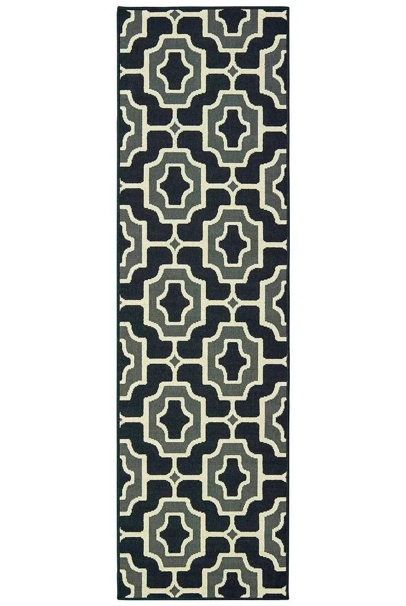 Marina 1491Z Black Grey Rug