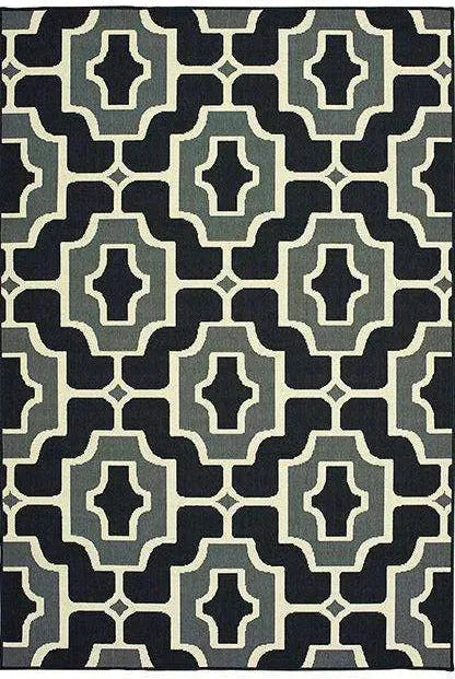 Marina 1491Z Black Grey Rug