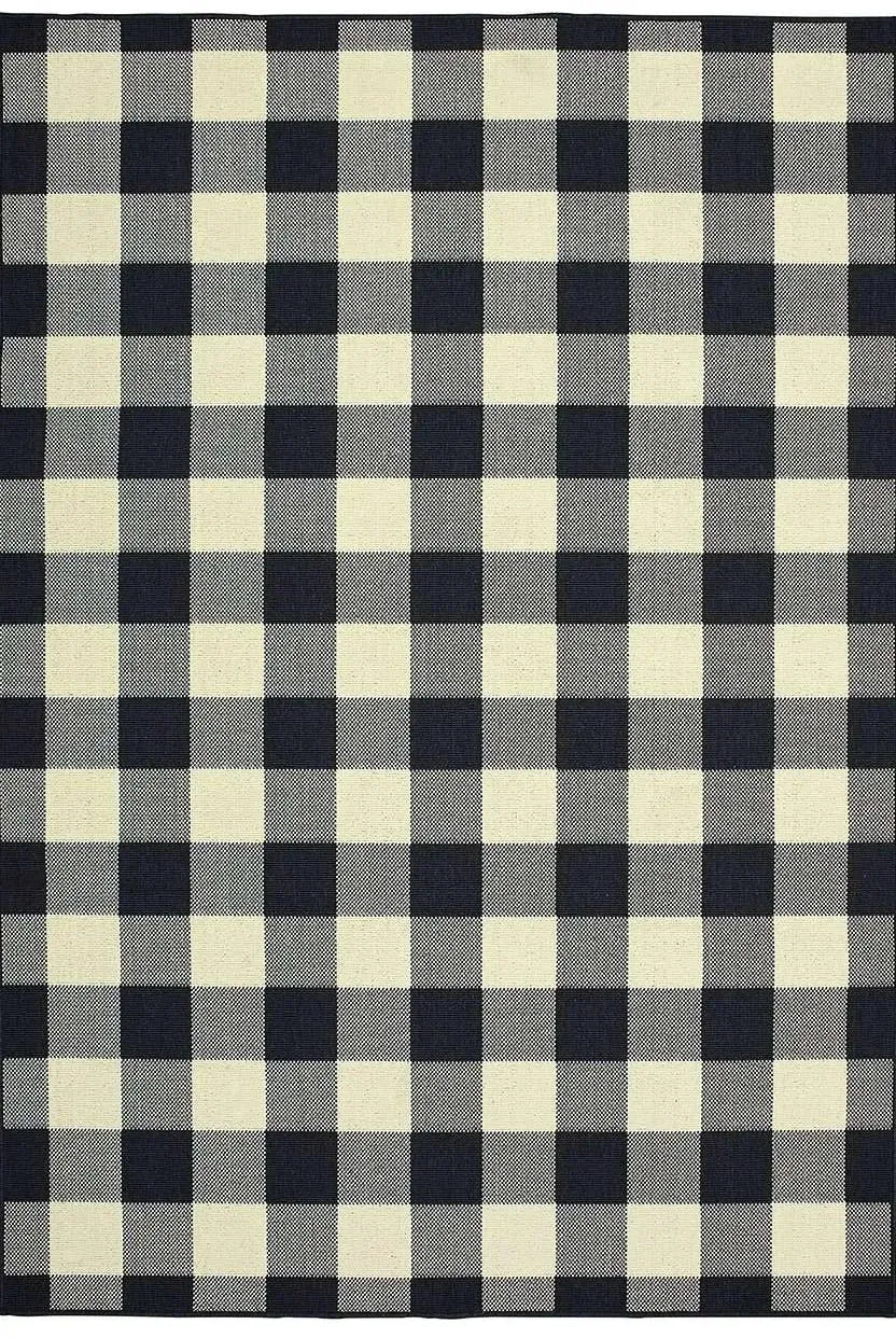 Marina 1932K Black Ivory Rug