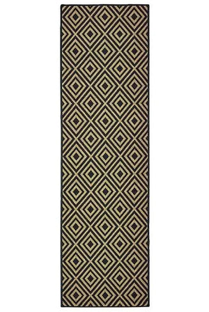 Marina 2335K Black Tan Rug