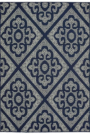 Marina 3804B Navy Ivory Rug