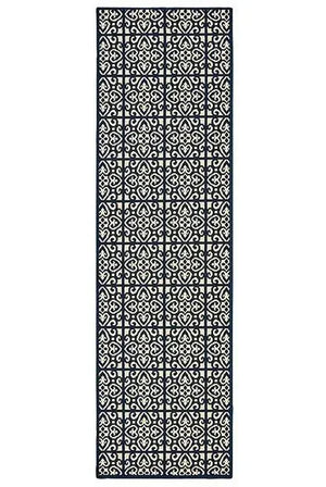 Marina 5927B Ivory Navy Rug