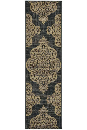 Marina 5929K Black Tan Rug