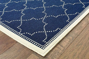 Marina 6025P Navy Ivory Rug