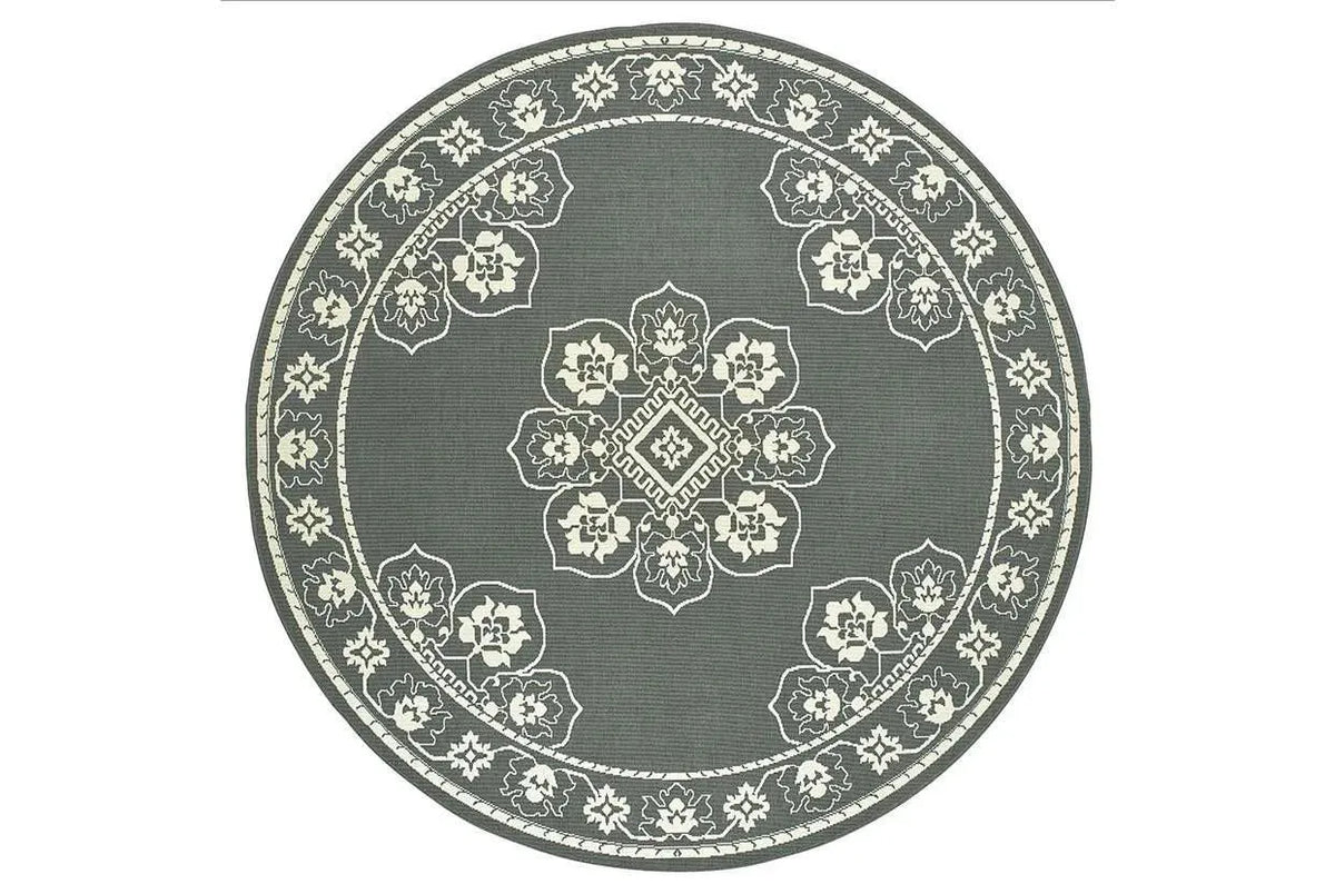 Marina 7764E Grey Ivory Rug