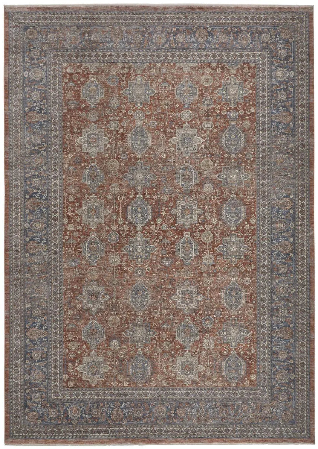 Marquette 3761F Rust/Blue Rug