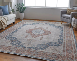 Marquette MRQ39GRF Grey/Red Rug