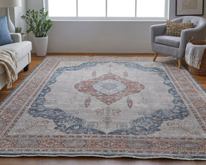Marquette MRQ39GRF Grey/Red Rug