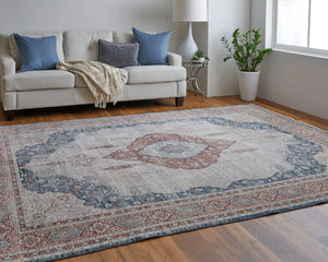 Marquette MRQ39GRF Grey/Red Rug