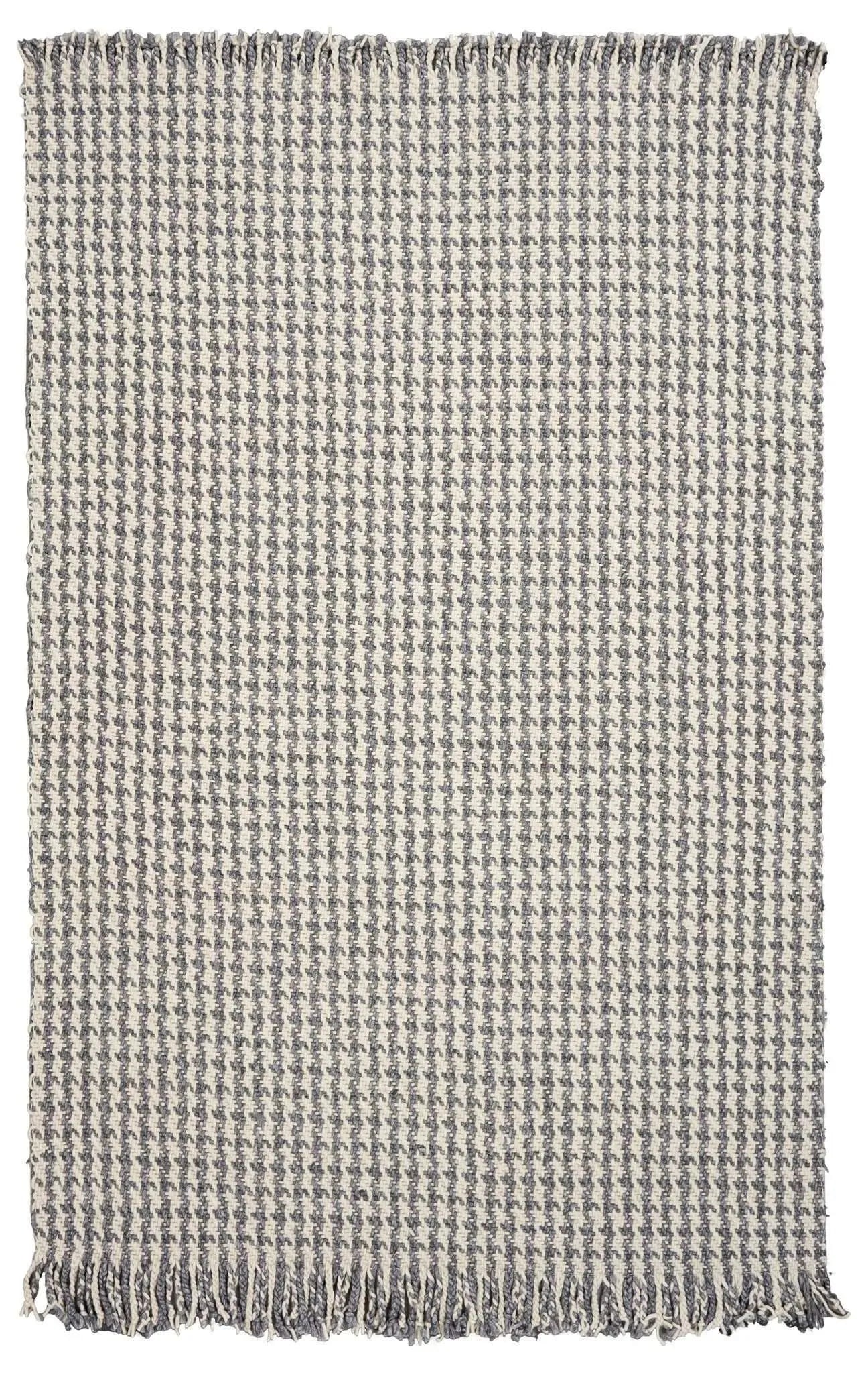 Maui 1342 Houndstooth Ivory Grey Rug