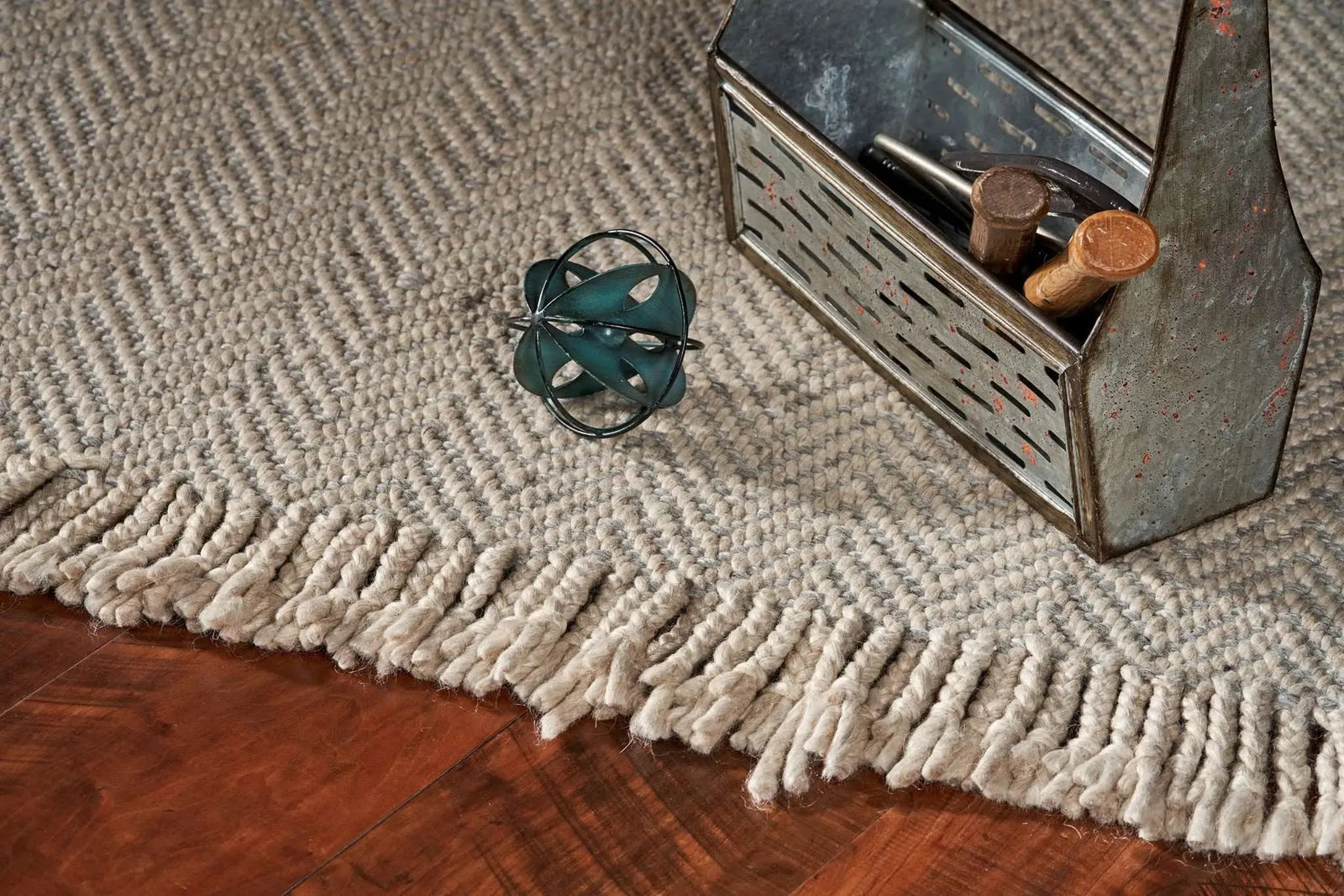 Maui 1343 Herringbone Oatmeal Rug