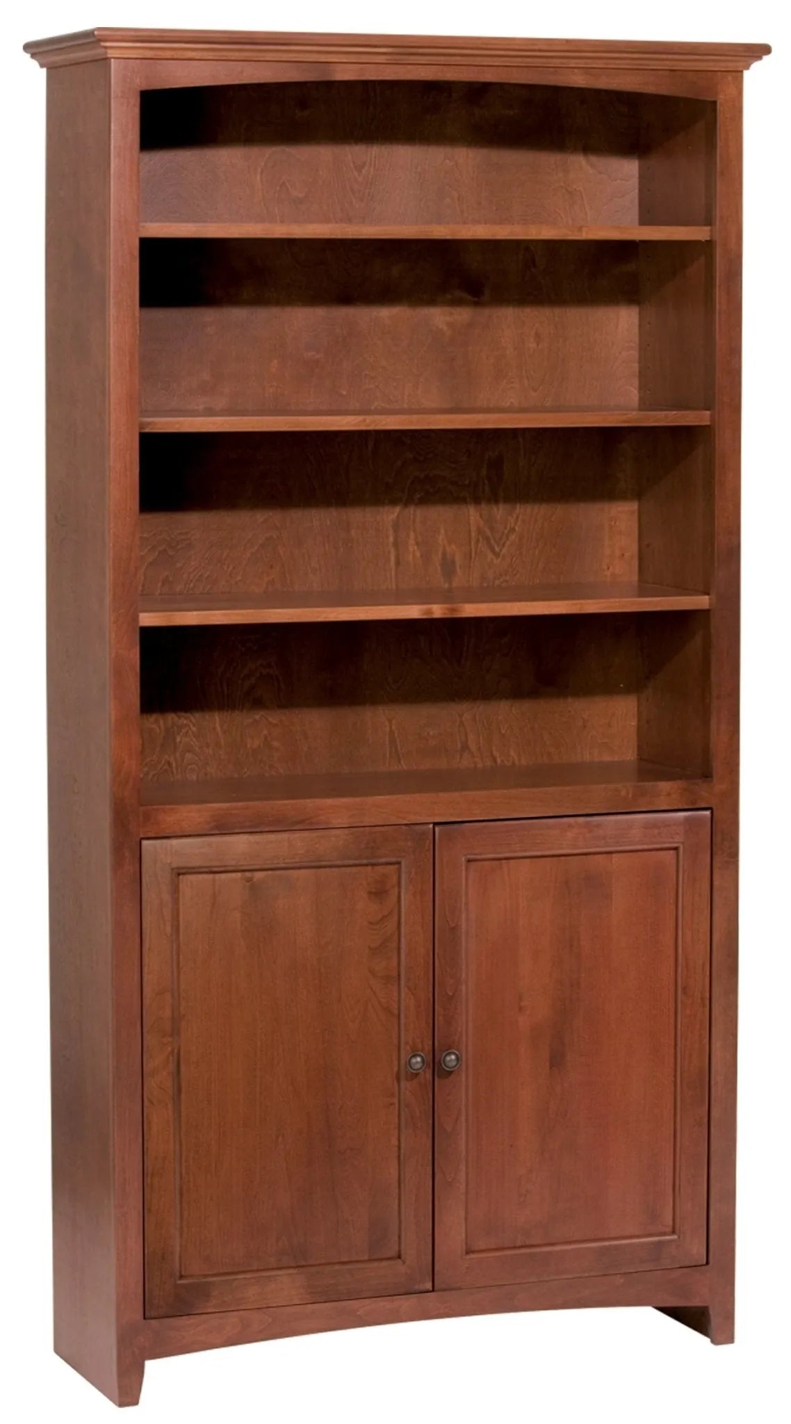 McKenzie Custom 36"W Alder Bookcase