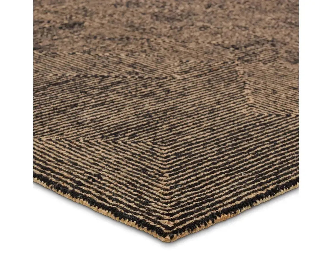 Mercia MRC01 Tan/Black Rug