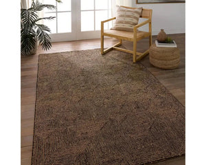 Mercia MRC01 Tan/Black Rug