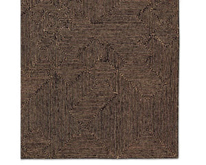 Mercia MRC01 Tan/Black Rug