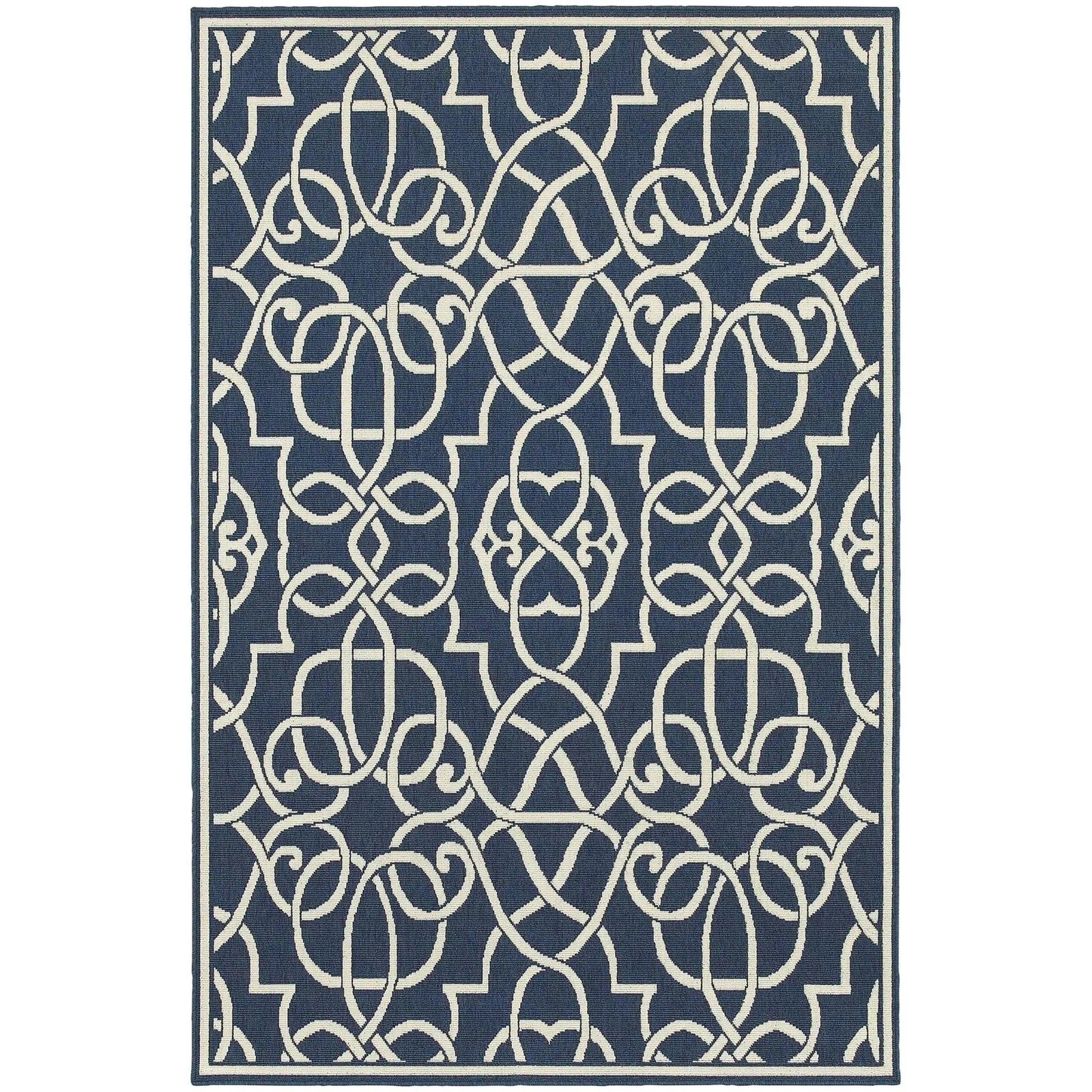Meridian 2205b Navy/ Ivory Rug