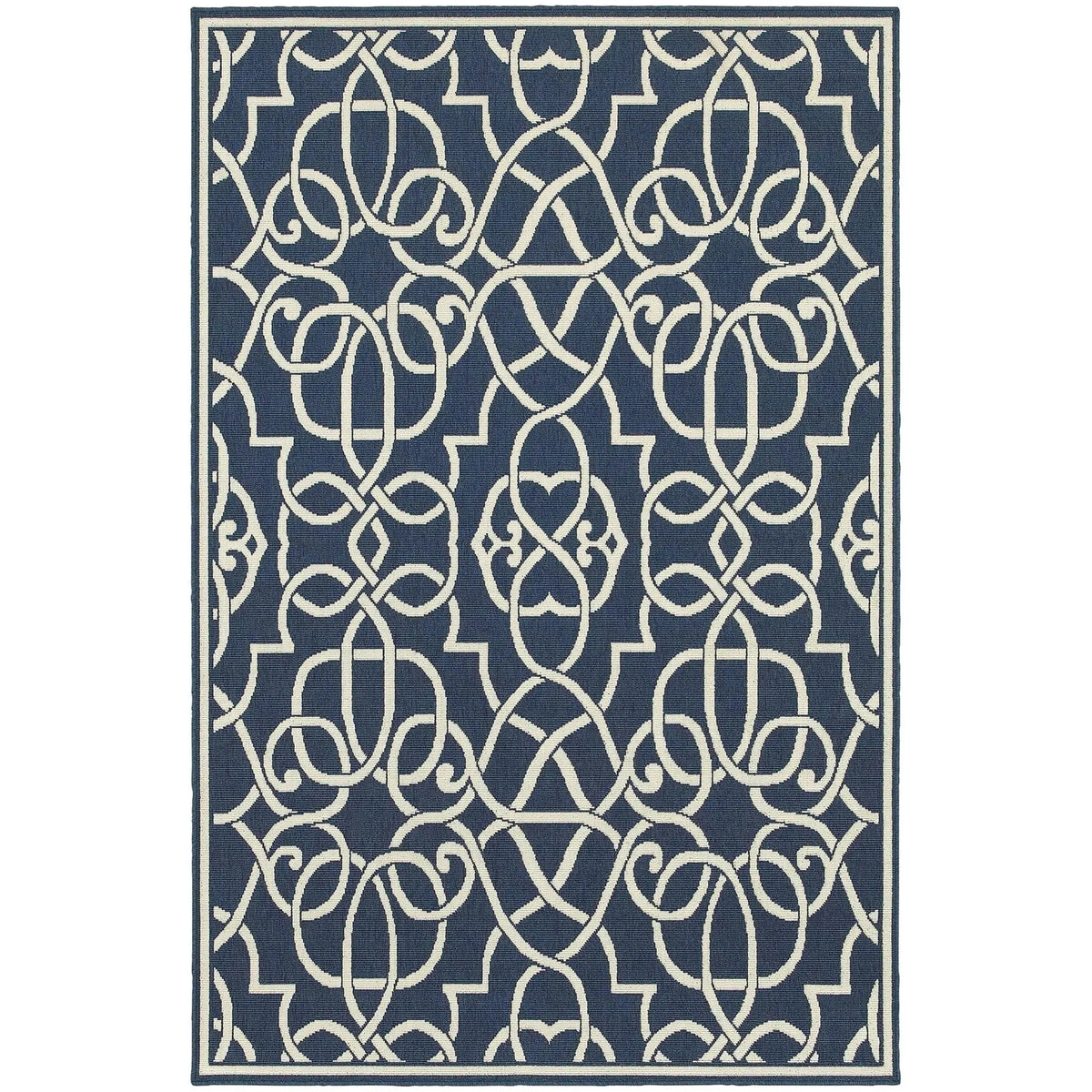 Meridian 2205b Navy/ Ivory Rug