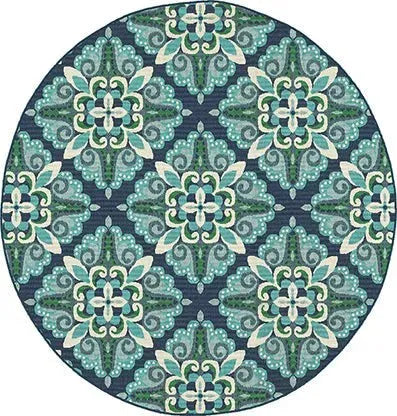 Meridian 2206B Blue/ Green Rug