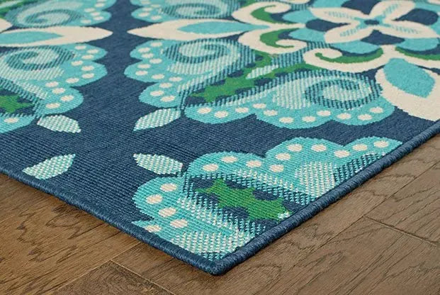 Meridian 2206B Blue/ Green Rug