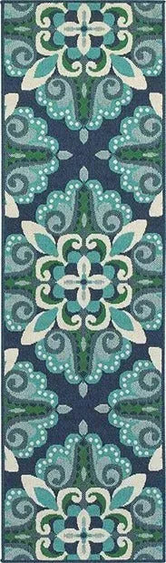 Meridian 2206B Blue/ Green Rug