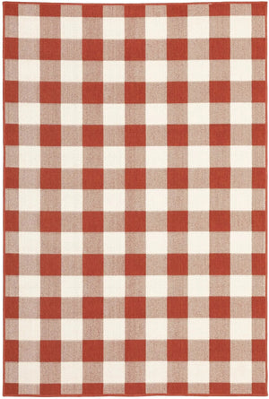 Meridian 2598R Red/Ivory Rug