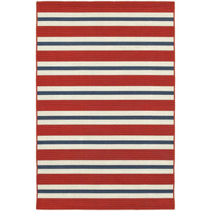 Meridian 5701r Red/ Blue Rug