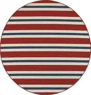 Meridian 5701R Red/ Blue Rug