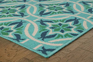 Meridian 5868L Blue/ Green Rug