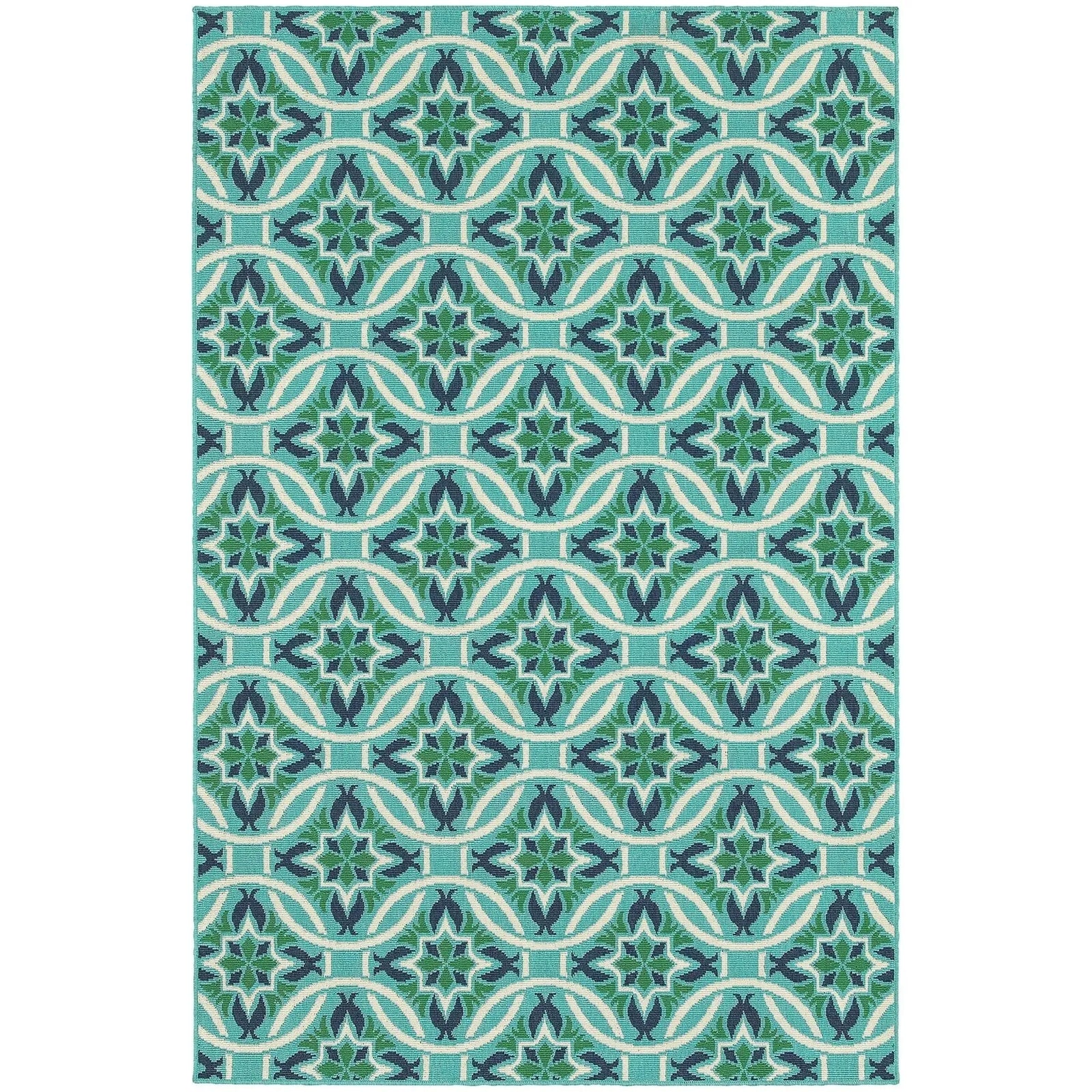 Meridian 5868l Blue/ Green Rug