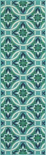 Meridian 5868l Blue/ Green Rug