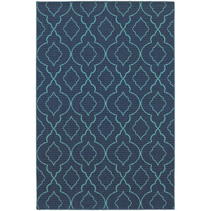 Meridian 7541b Navy/ Blue Rug