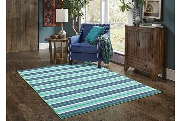 Meridian 9652f Blue/ Green Rug