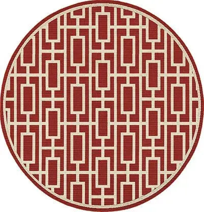 Meridian 9754R Red/ Ivory Rug