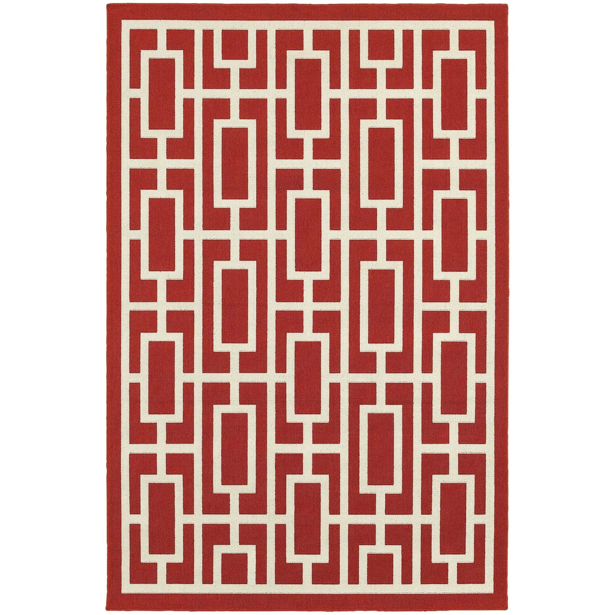 Meridian 9754r Red/ Ivory Rug