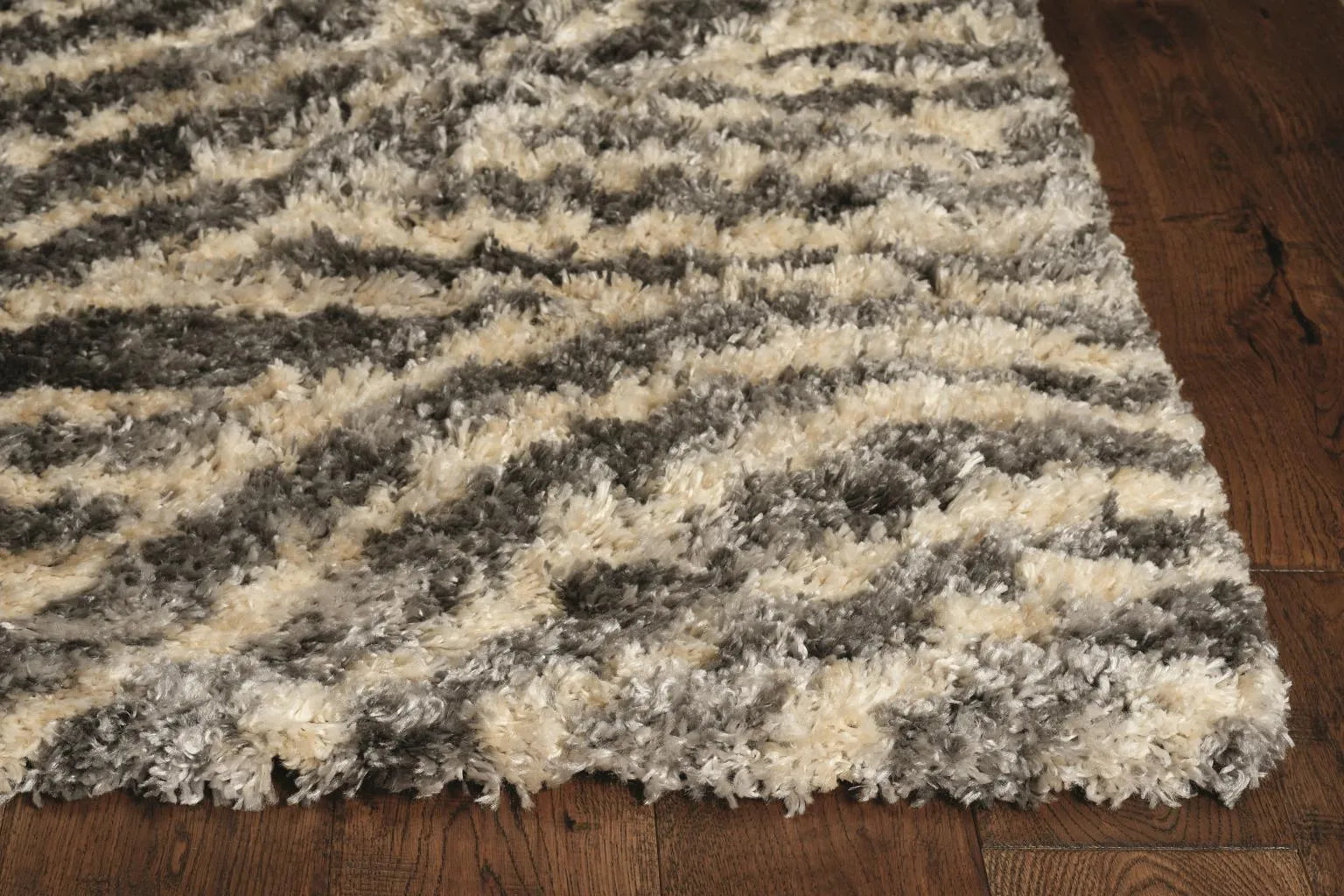 Merino 6715 Charcoal Waves Rug