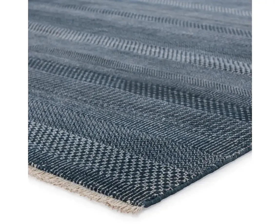 Merritt MER03 Deep Blue/Ivory Rug