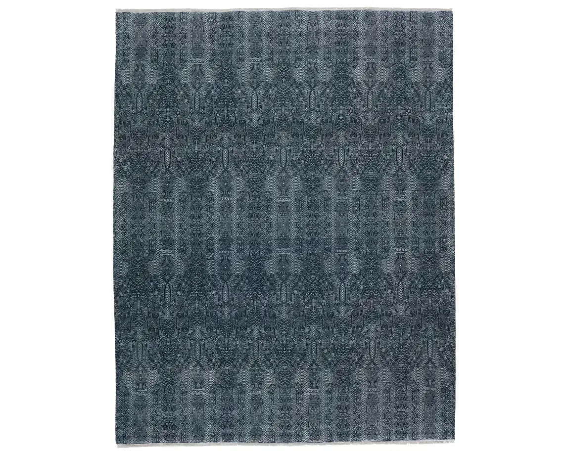 Merritt MER06 Deep Blue/Ivory Rug