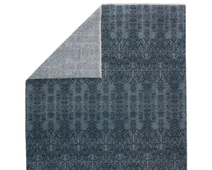 Merritt MER06 Deep Blue/Ivory Rug