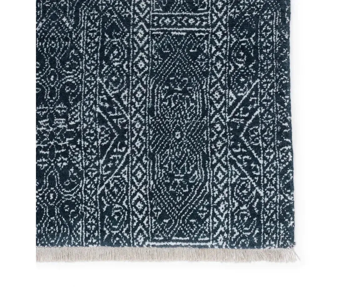 Merritt MER06 Deep Blue/Ivory Rug