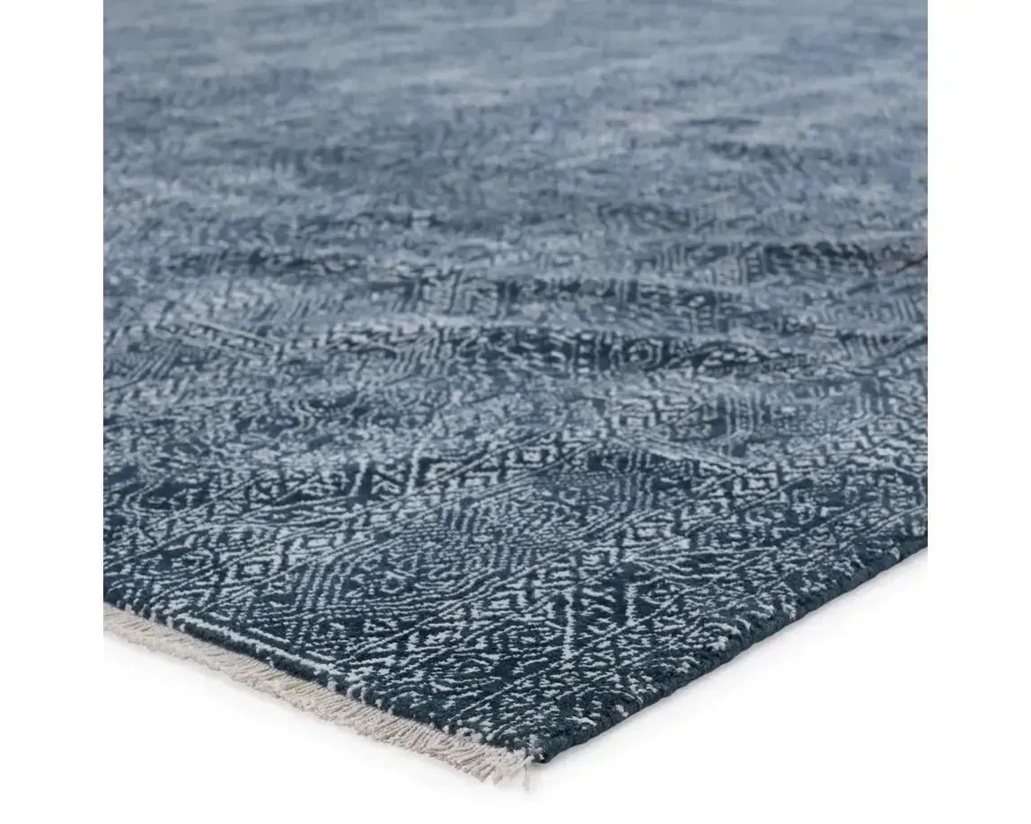 Merritt MER06 Deep Blue/Ivory Rug