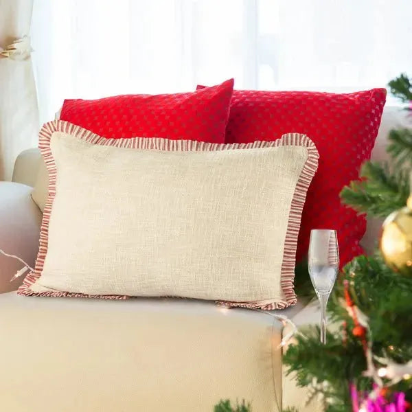 Merry 07935REI Red/Ivory Pillow
