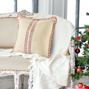 Merry 07937REI Red/Ivory Pillow