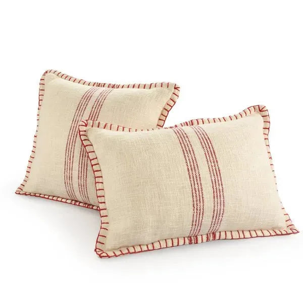 Merry 07937REI Red/Ivory Pillow