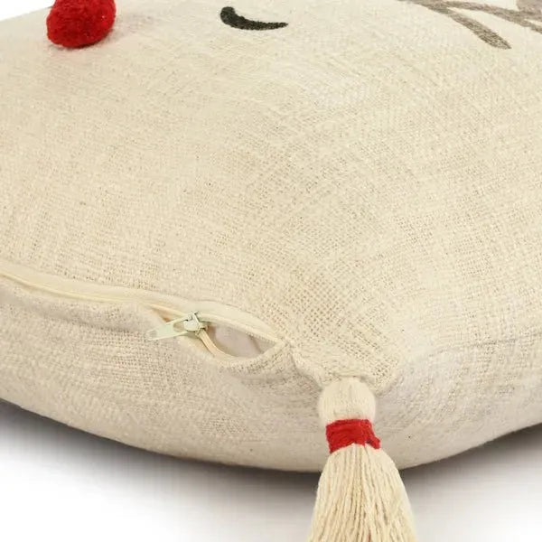 Merry 07945IVD Ivory/Red Pillow