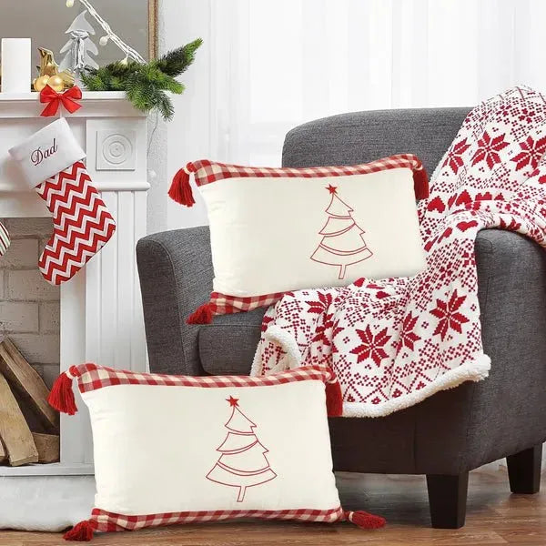 Merry 07948REI Red/Ivory Pillow