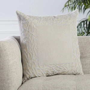 Mezza Mez04 Birch Gray/Cream Pillow