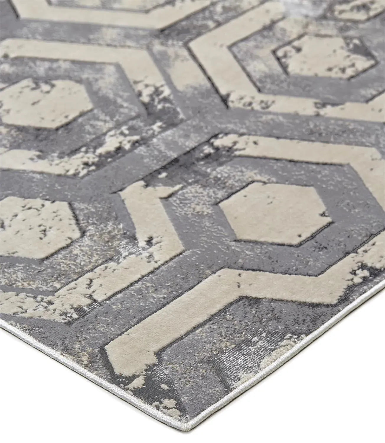 Micah 3046F Ivory/Silver Rug