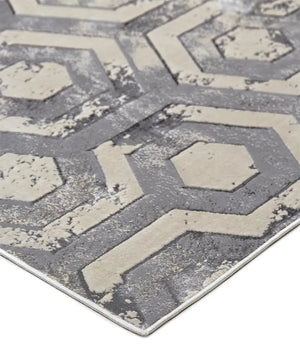 Micah 3046F Ivory/Silver Rug