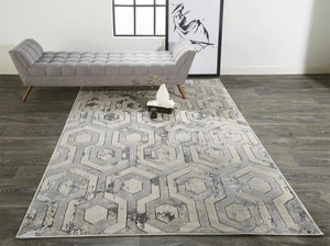 Micah 3046F Ivory/Silver Rug