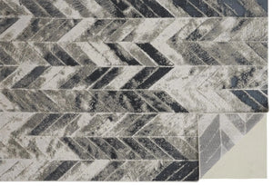 Micah 3048F Silver/Black Rug